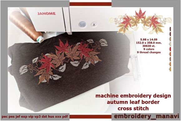 Autumn Leaf Border Cross Stitch Review