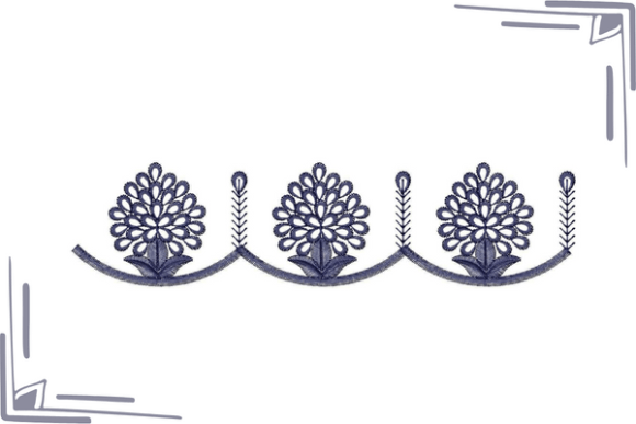 Cut Work Floral Border Review