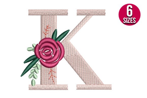 Floral Alphabet K Letter Embroidery Review