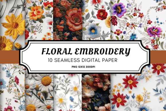 Floral Embroidery Seamless Pattern Review