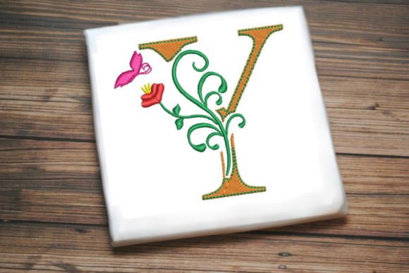 Floral Letter Y with Butterfly Embroidery Review