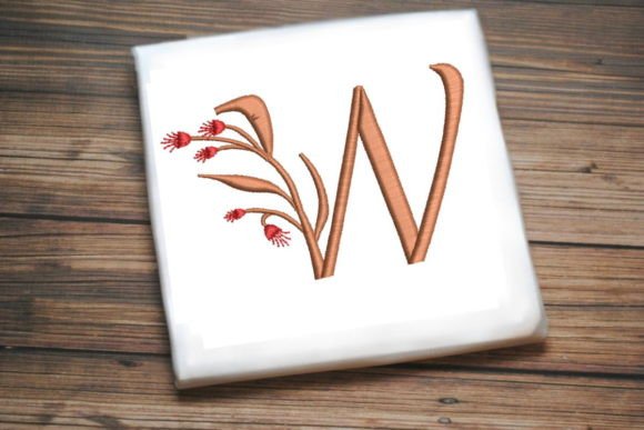 Floral Monogram Letter W Review