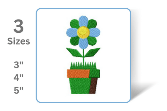 Flower in Pot Embroidery Design Review