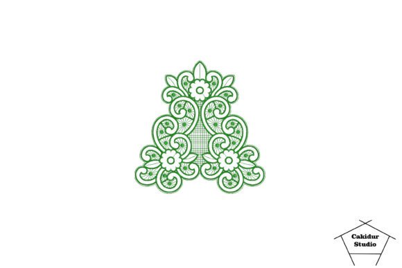 Green Floral Square Embroidery Design Review