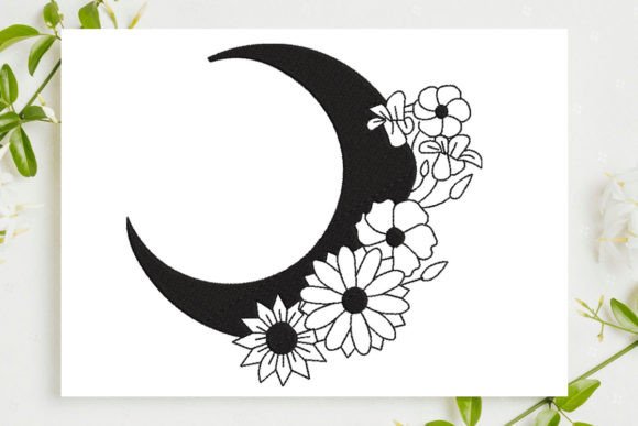 Moon with Flower Embroidery Review